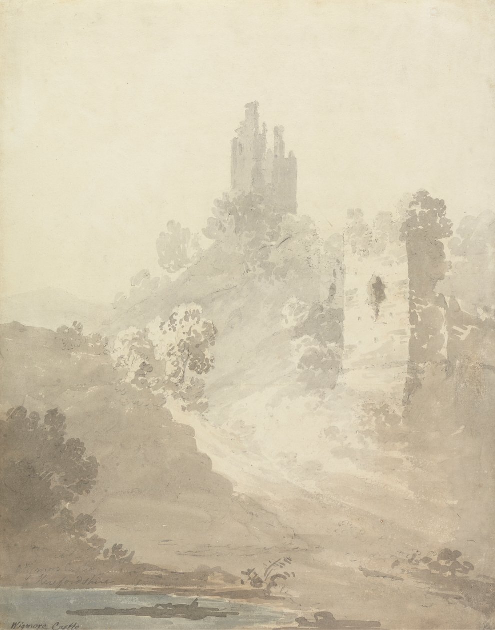 Wigmore Castle, Herefordshire av William Alexander