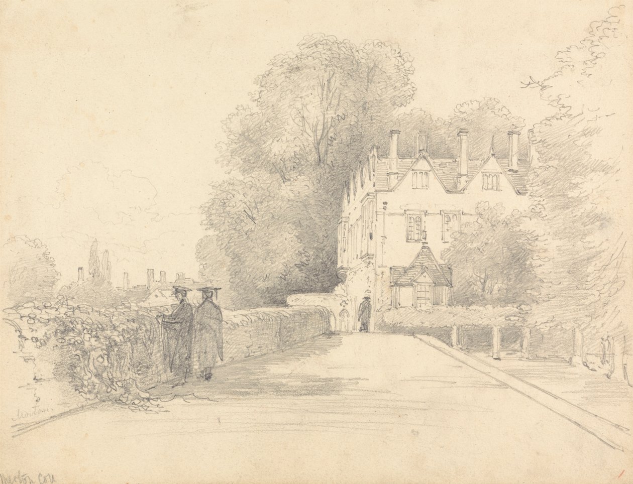Merton College, Oxford av William Alfred Delamotte