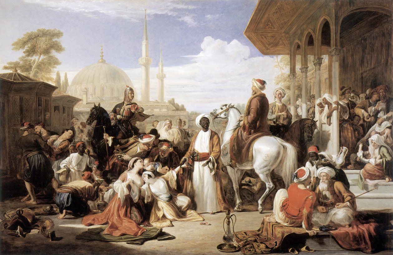 Slavemarkedet, Konstantinopel av William Allan