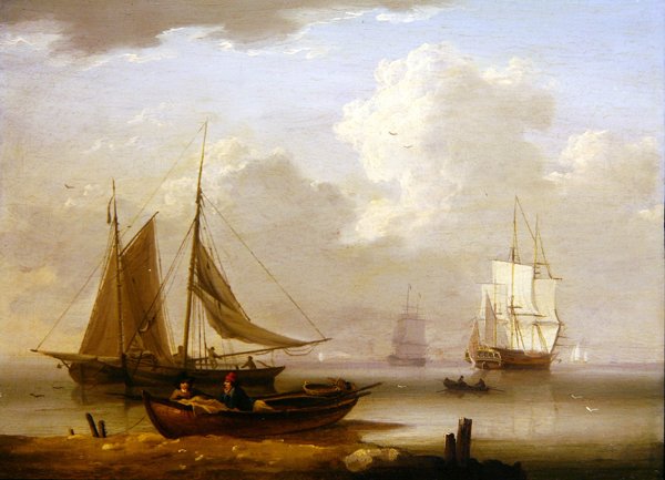 Marine, ca. 1800 (olje om bord) av William Anderson