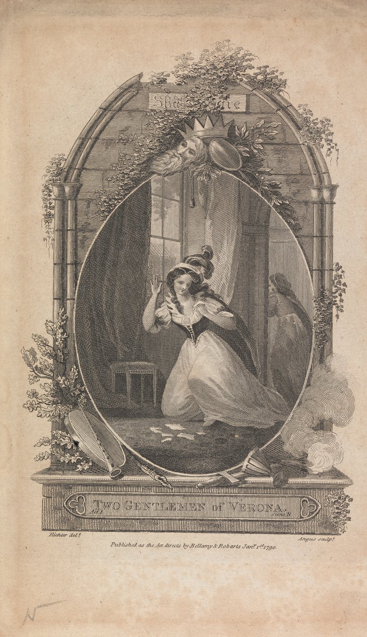 Two Gentlemen of Verona, Act I, Sc. II av William Angus