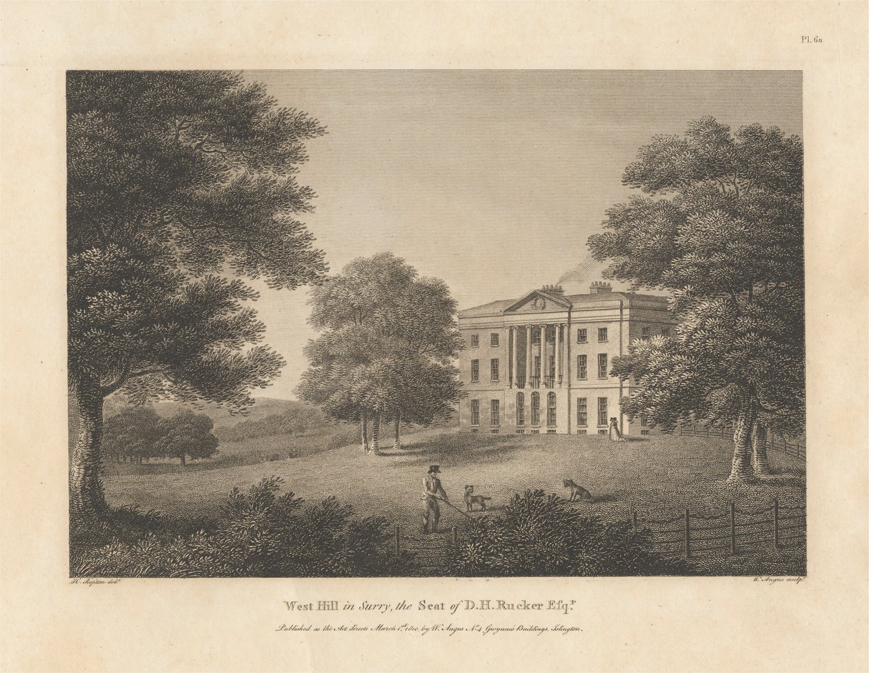 West Hill i Surrey, setet til DH Rucker Esqr. av William Angus