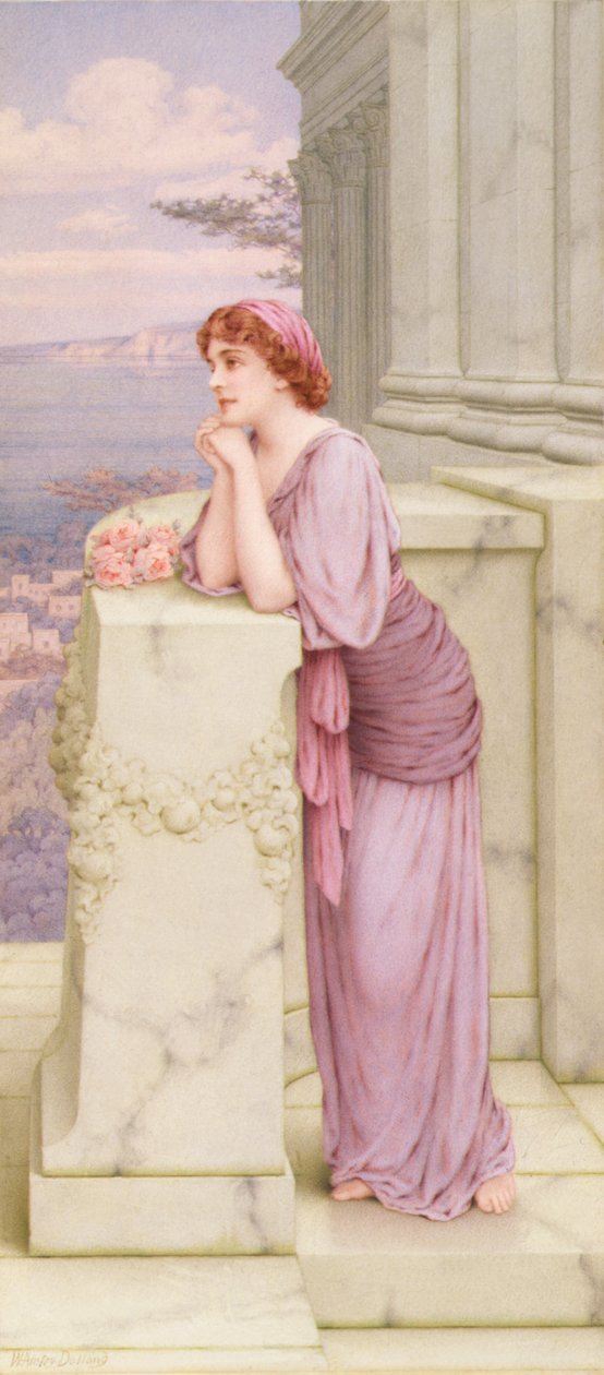 Day Dreams (blyant og akvarell) av William Anstey Dolland