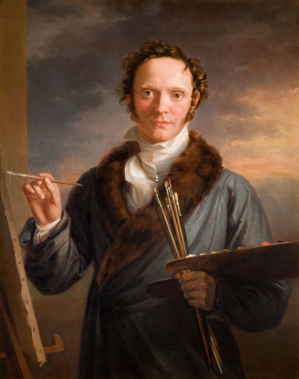 Portrett av kunstnerens selvportrett, 1813-14. av William Armfield Hobday