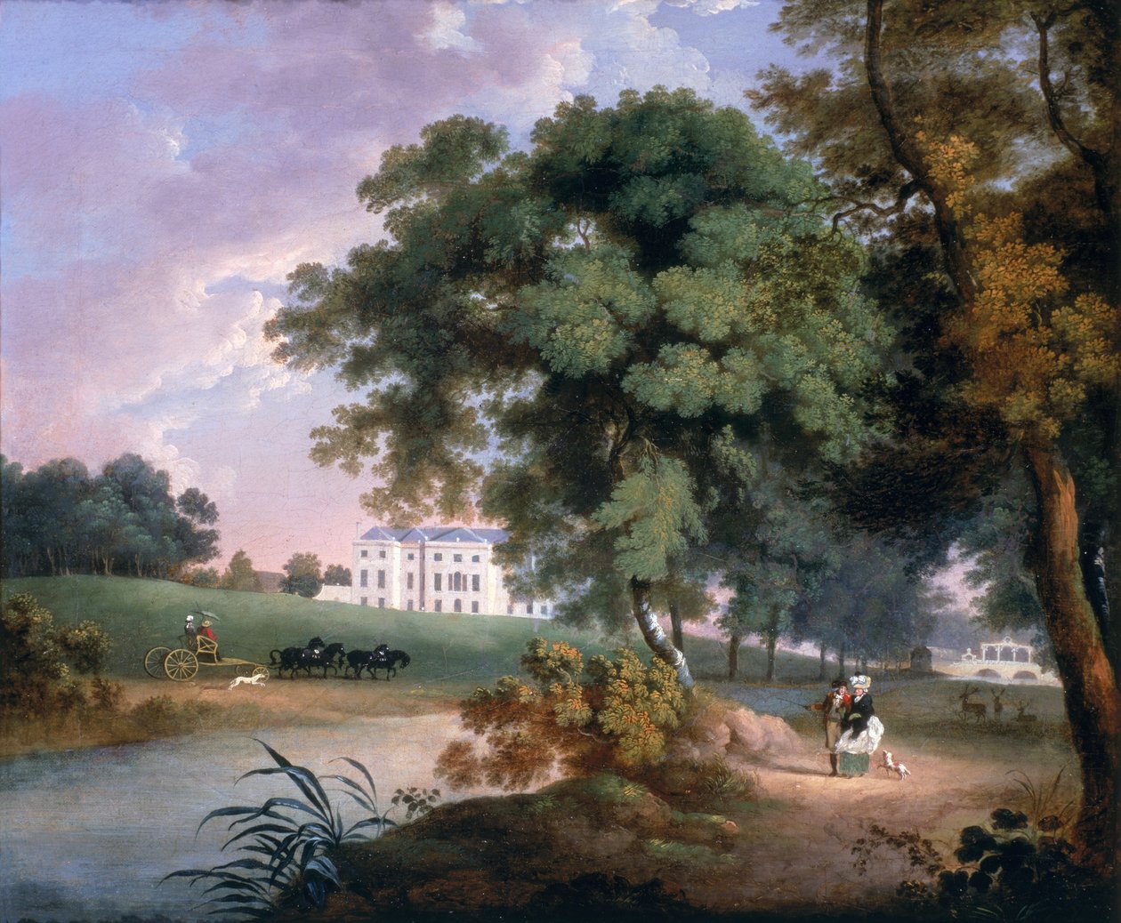 Utsikt over et hus i Irland av William Ashford