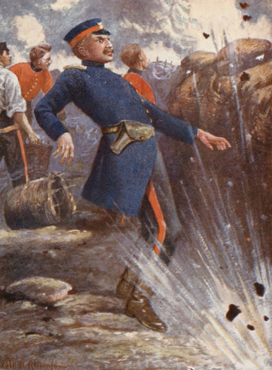 Illustrasjon til general Gordons liv (fargelitografi) av William B. Robinson