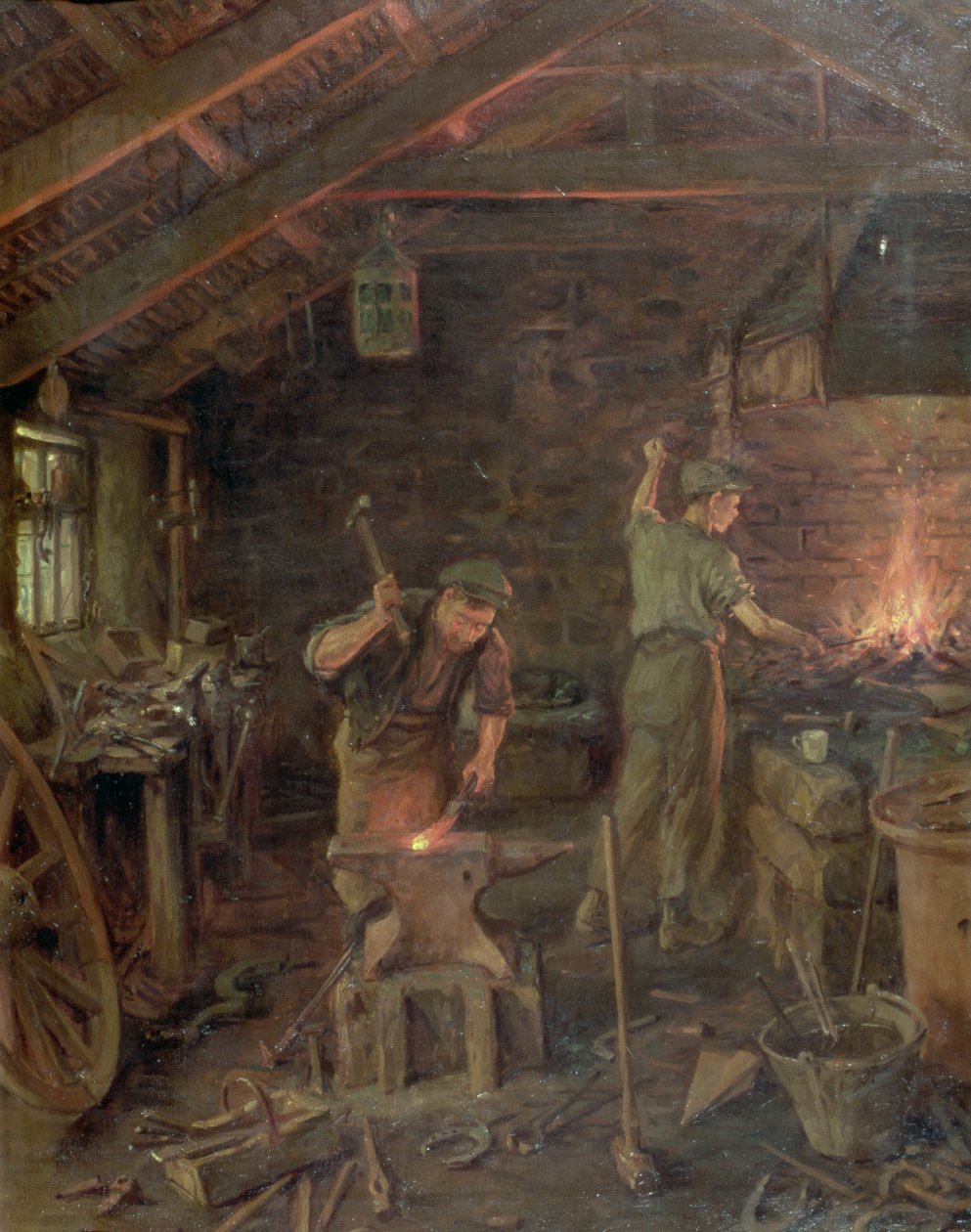 Ved Hammer and Hand, all Arts doth Stand (The Forge) av William Banks Fortescue