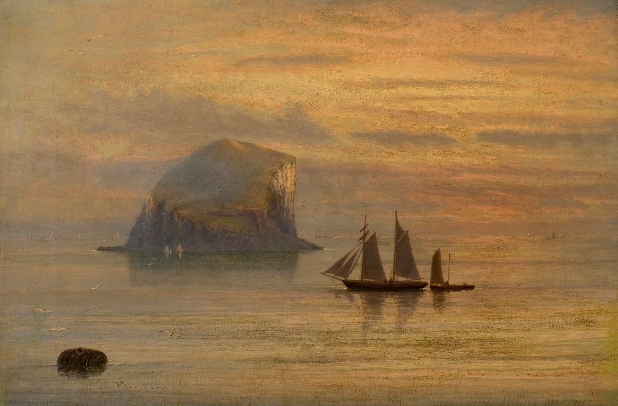 Uten tittel [The Bass Rock] av William Barclay