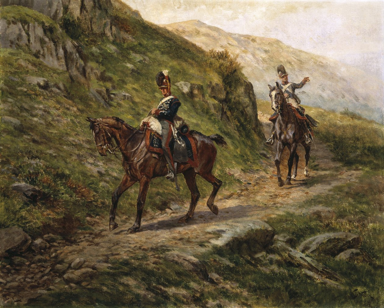 Et glimt av fienden, ca. 1910 av William Barnes Wollen