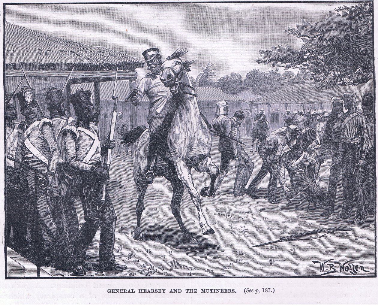 General Hearsay og mytteristene 1857 e.Kr av William Barnes Wollen
