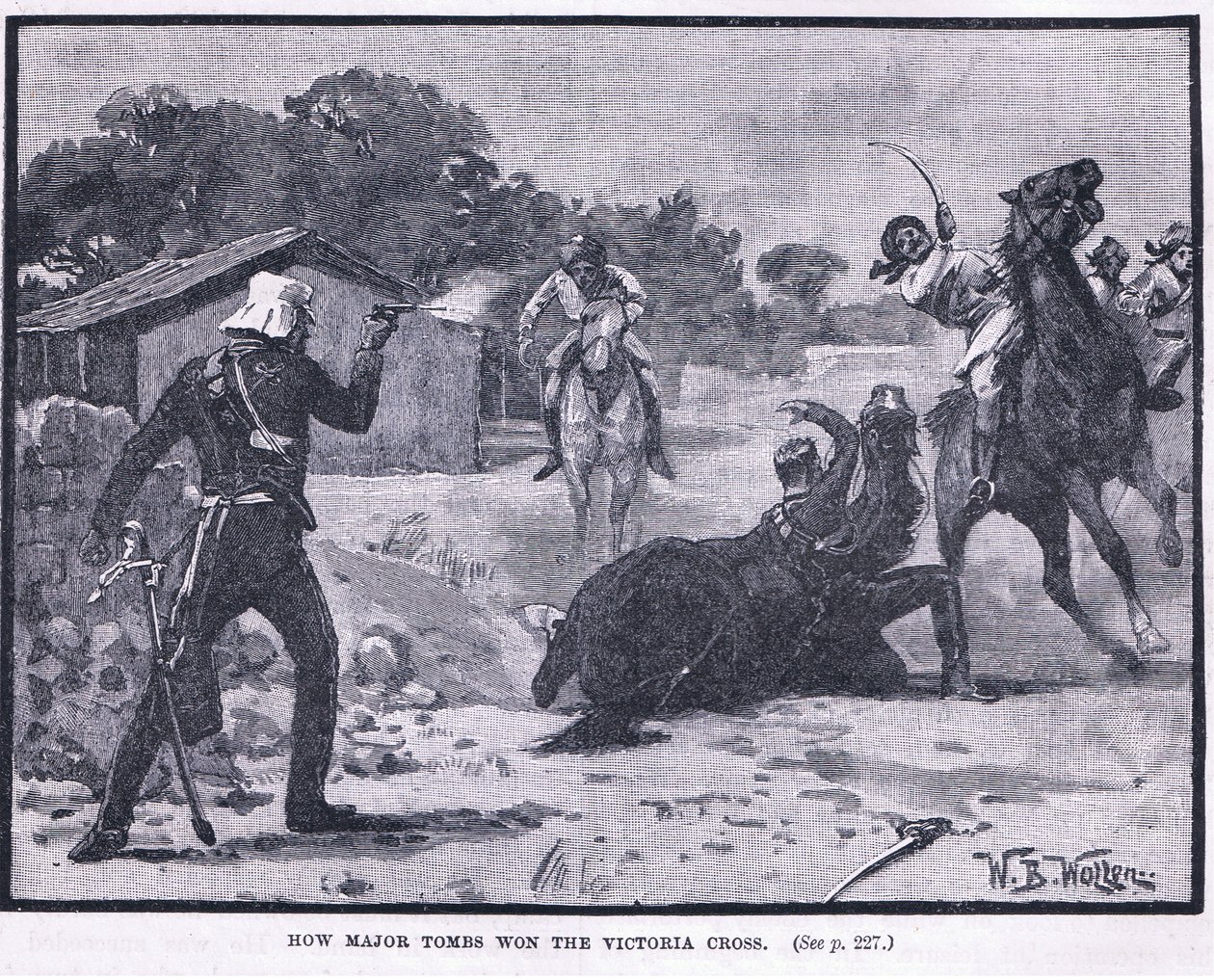 Hvordan Major Tombs vant Victoria Cross 1857 AD av William Barnes Wollen