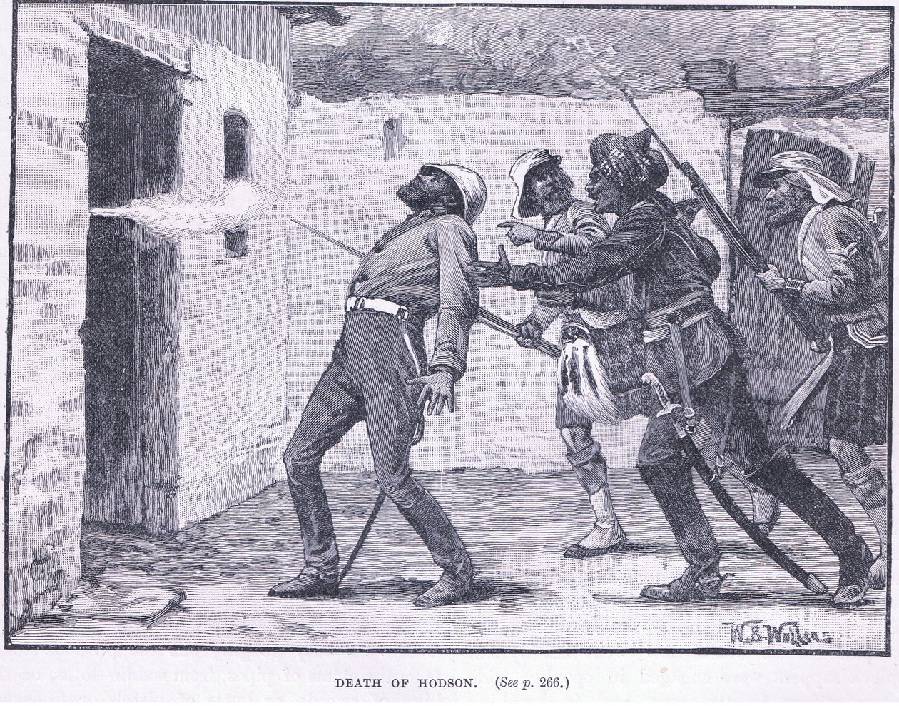 Hodsons død 1858 e.Kr av William Barnes Wollen