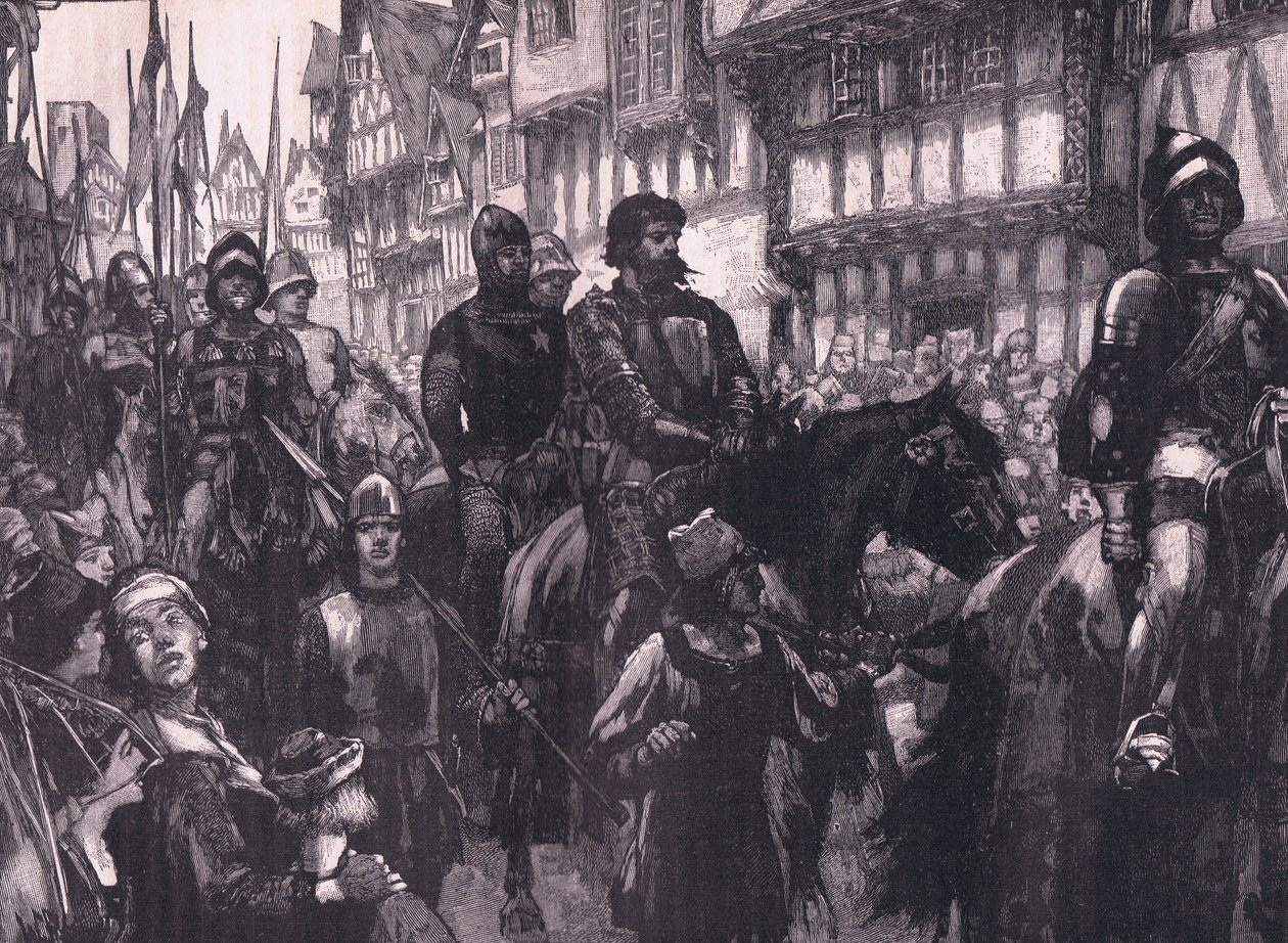 Wallace på vei til Westminster Hall AD 1304 av William Barnes Wollen