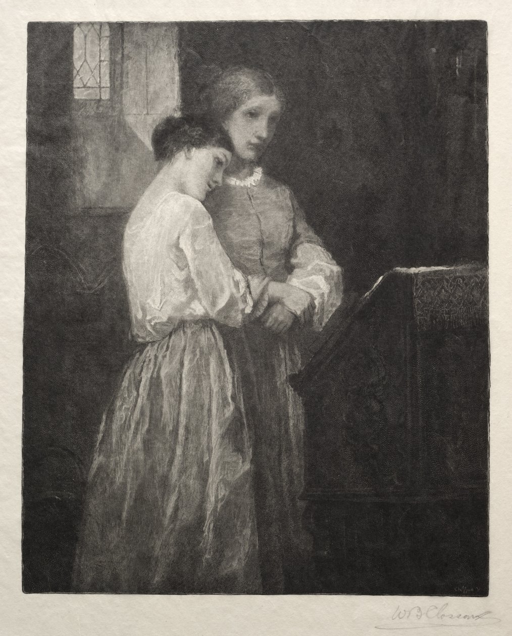 The Listeners, 1887. av William Baxter Palmer Closson