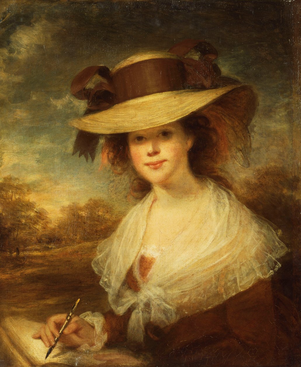 Portrett av Lady Beechley, kunstnerens kone, av William Beechey