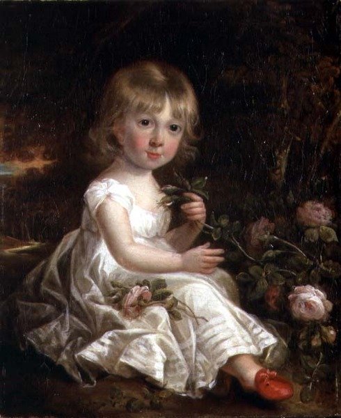 Portrett av en ung jente (olje på lerret) av William Beechey