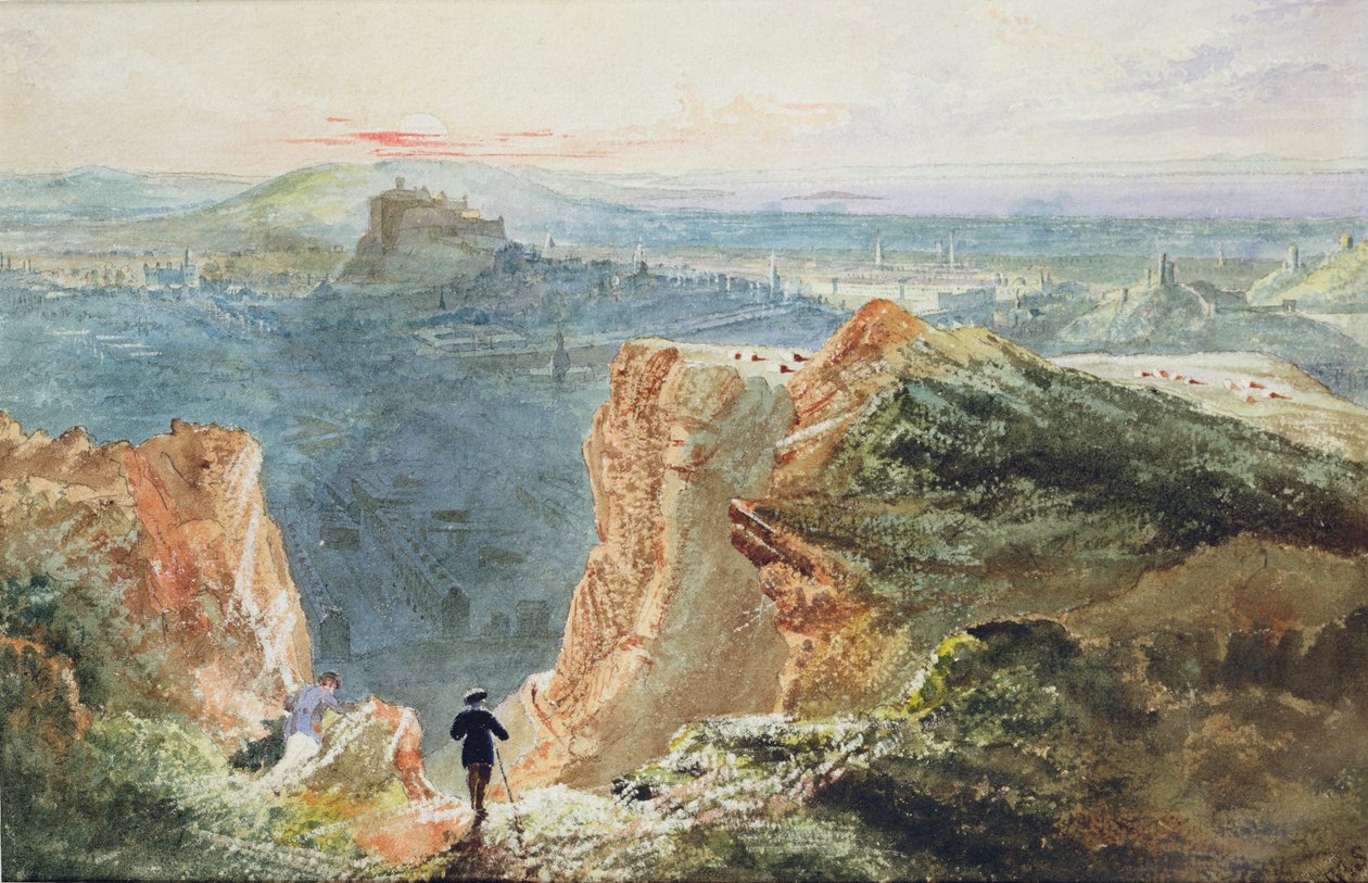 Salisbury Crags, Edinburgh av William Bell Scott