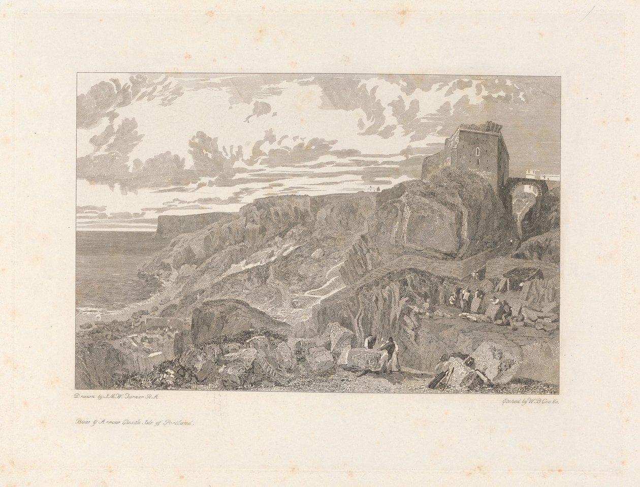 Bow and Arrow Castle, Isle of Portland av William Bernard Cooke