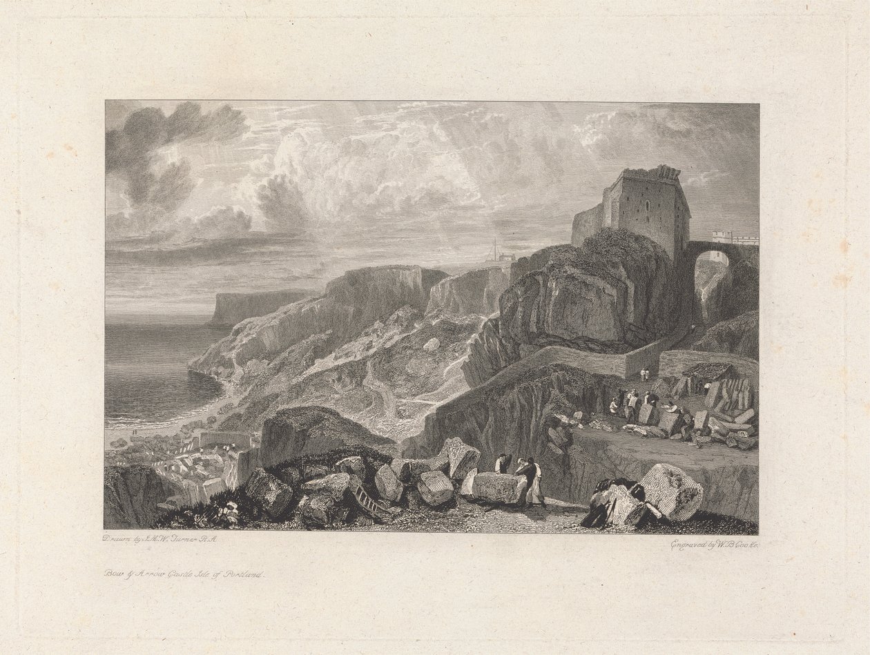 Bow and Arrow Castle, Isle of Portland av William Bernard Cooke