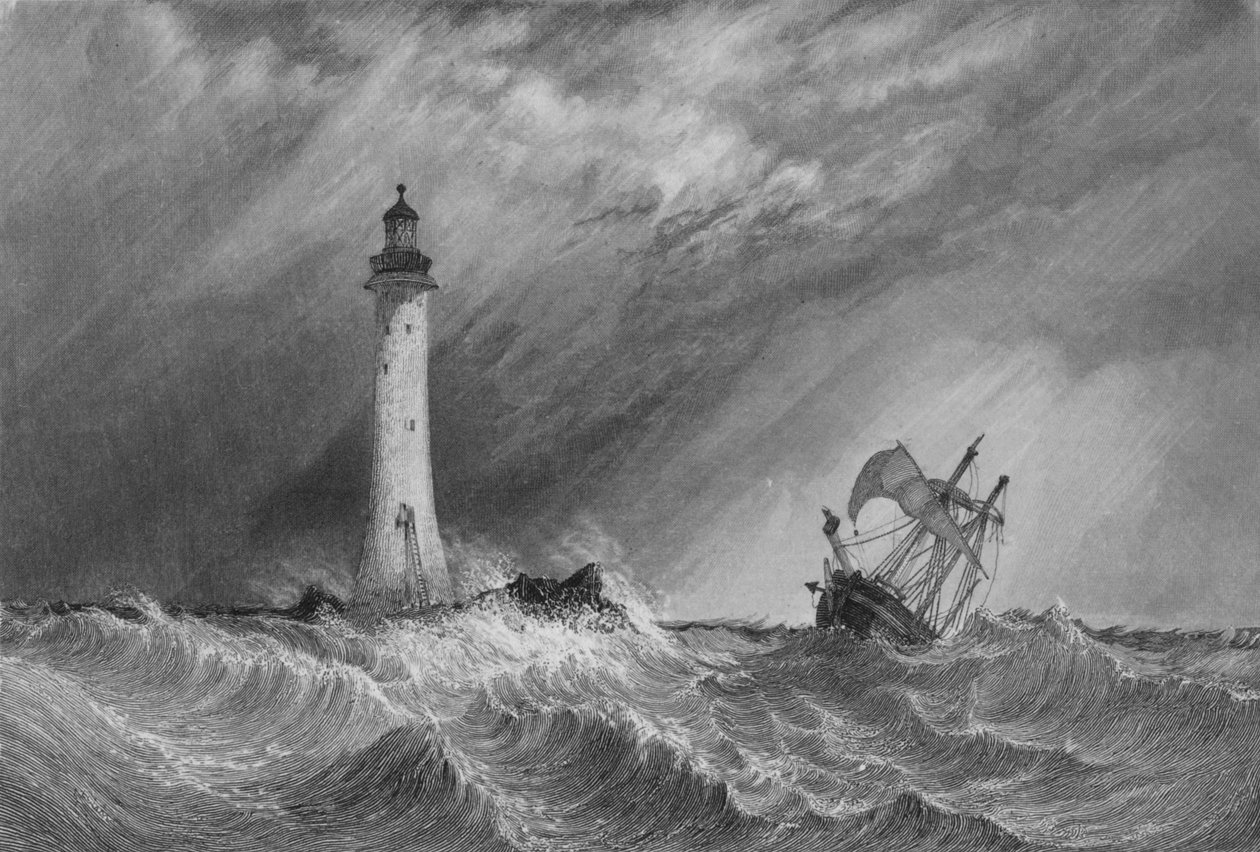 Eddystone Light-House, 1836 av William Bernard Cooke