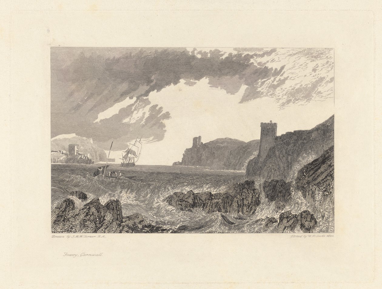 Fowey, Cornwall av William Bernard Cooke