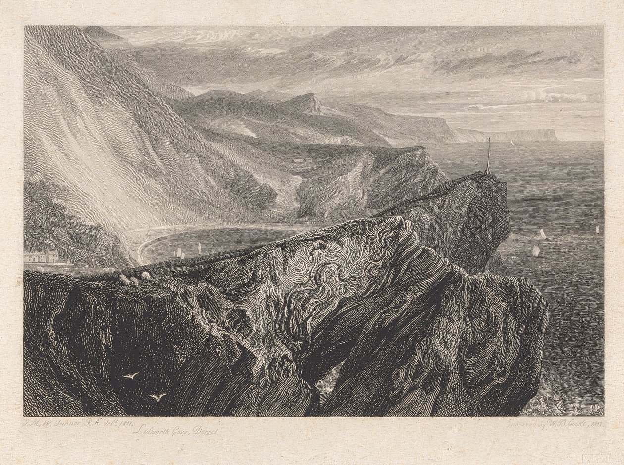 Lulworth Cove, Dorsetshire av William Bernard Cooke