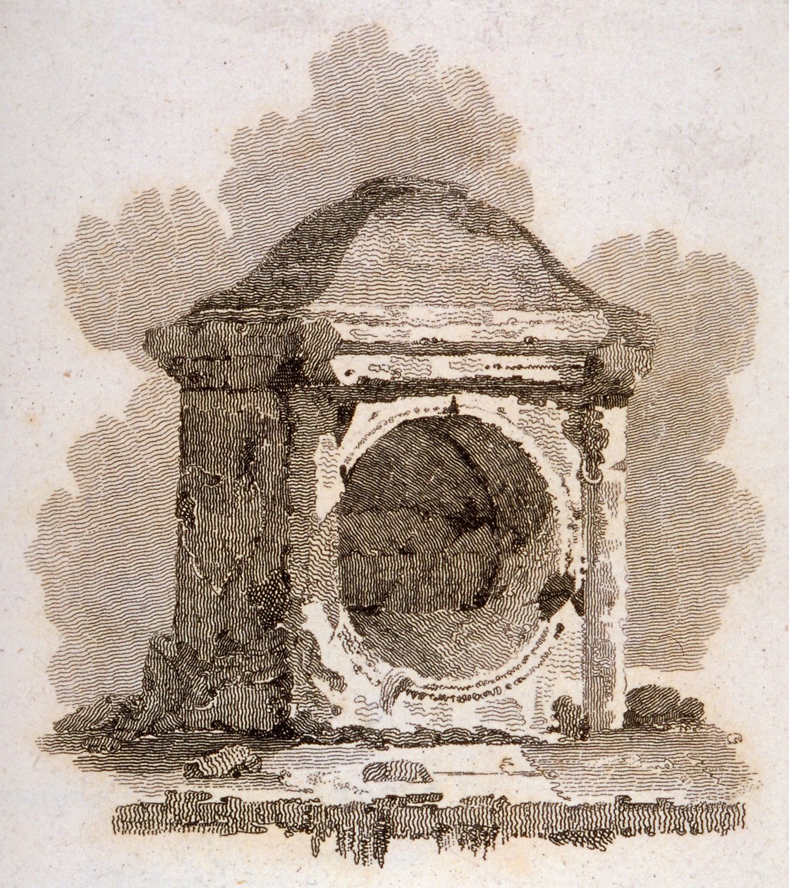 The London Stone, Cannon Street, City of London, 1806 av William Bernard Cooke