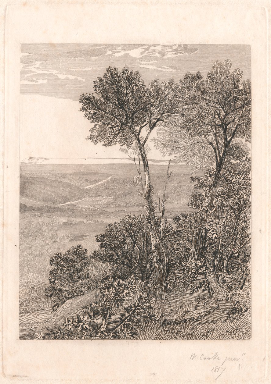 The Vale of Ashburnham, en kopi av høyre halvdel av William Bernard Cooke