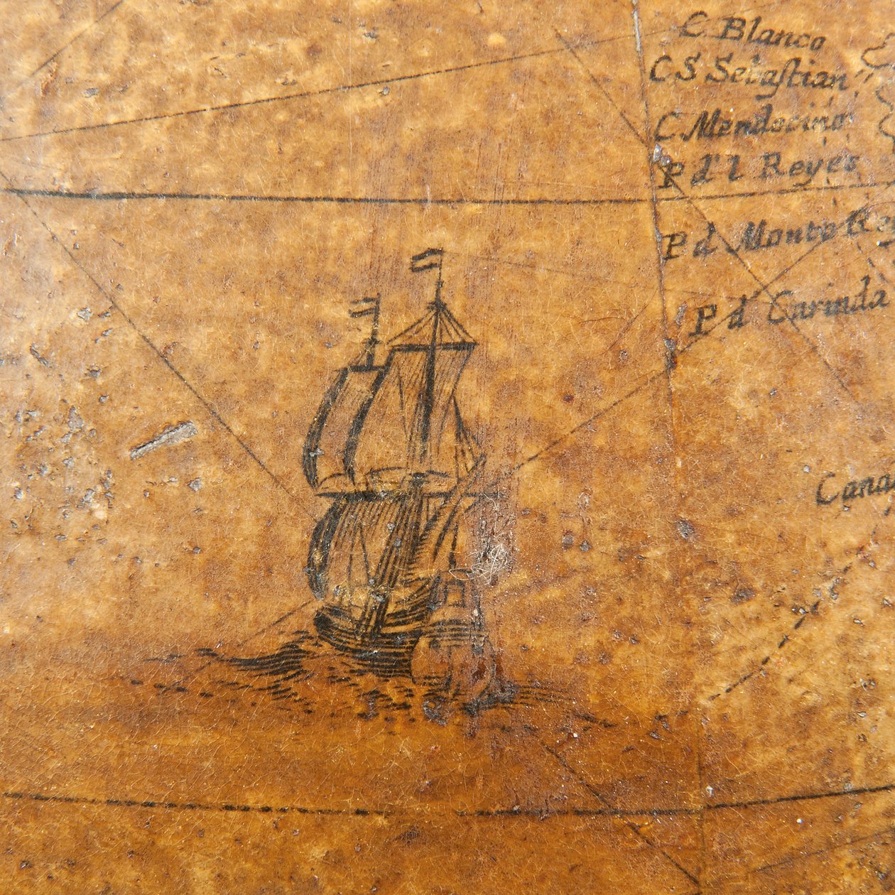Tidlig engelsk jordklode, ca. 1673 av William Berry