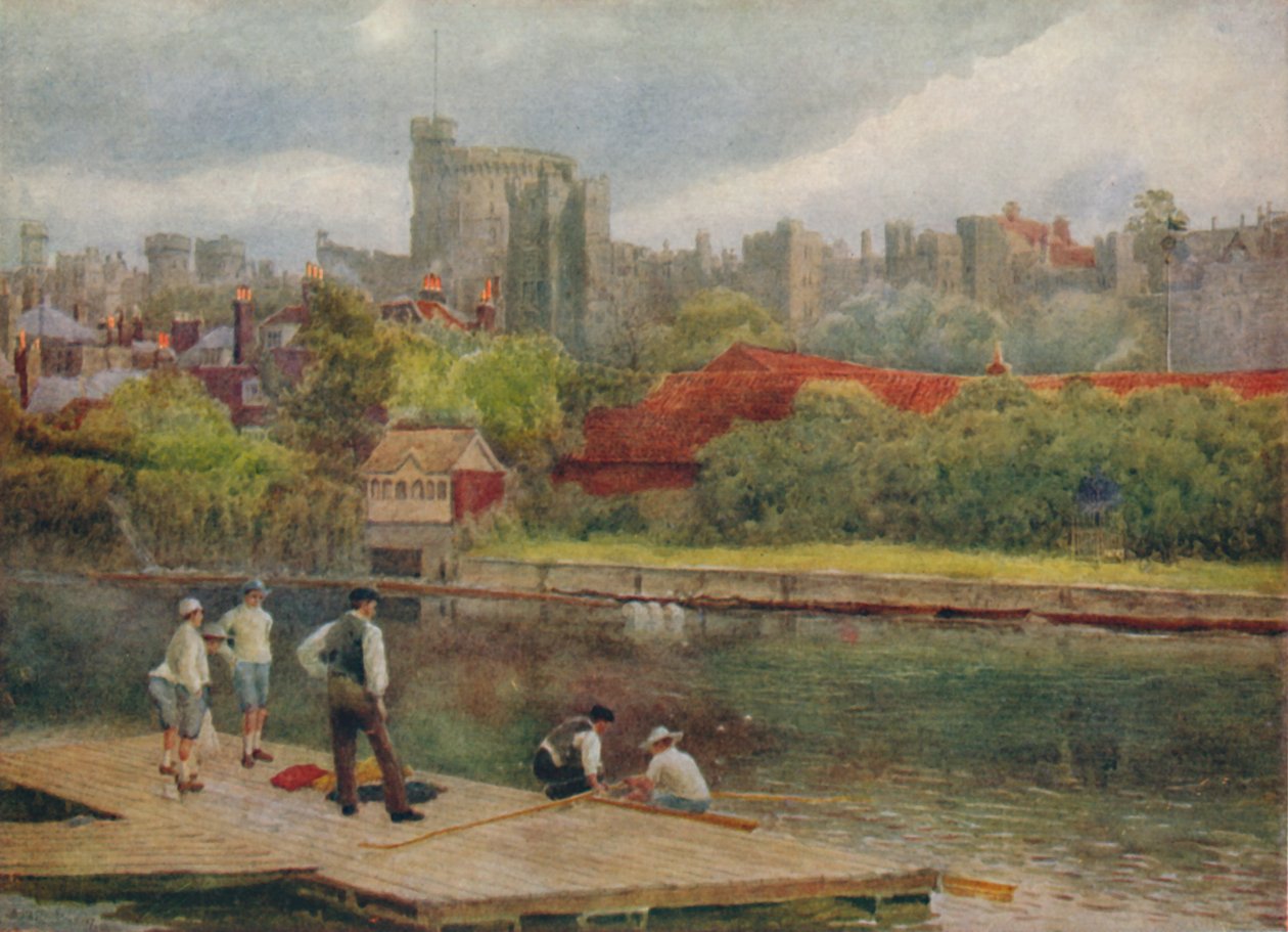 Slottet fra flåtene, ca 1900 av William Biscombe Gardner