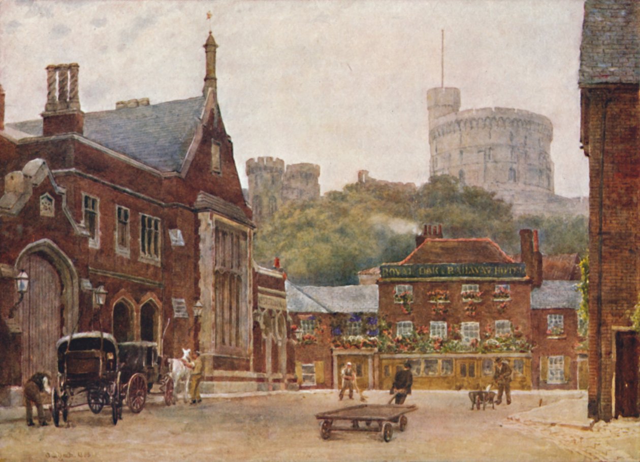Rundetårnet og den sørvestlige jernbanestasjonen, c1900 av William Biscombe Gardner
