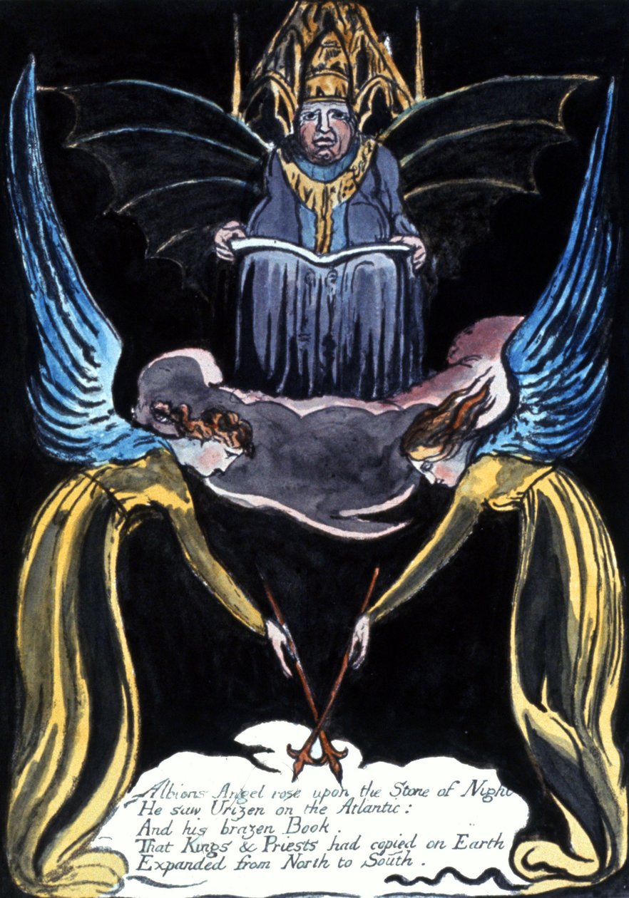 Albions engel reiste seg på av William Blake