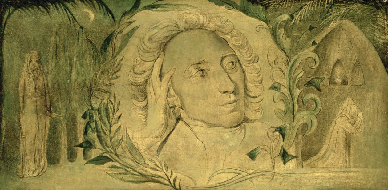 Alexander Pope, ca. 1800-03 (tempera på lerret) av William Blake