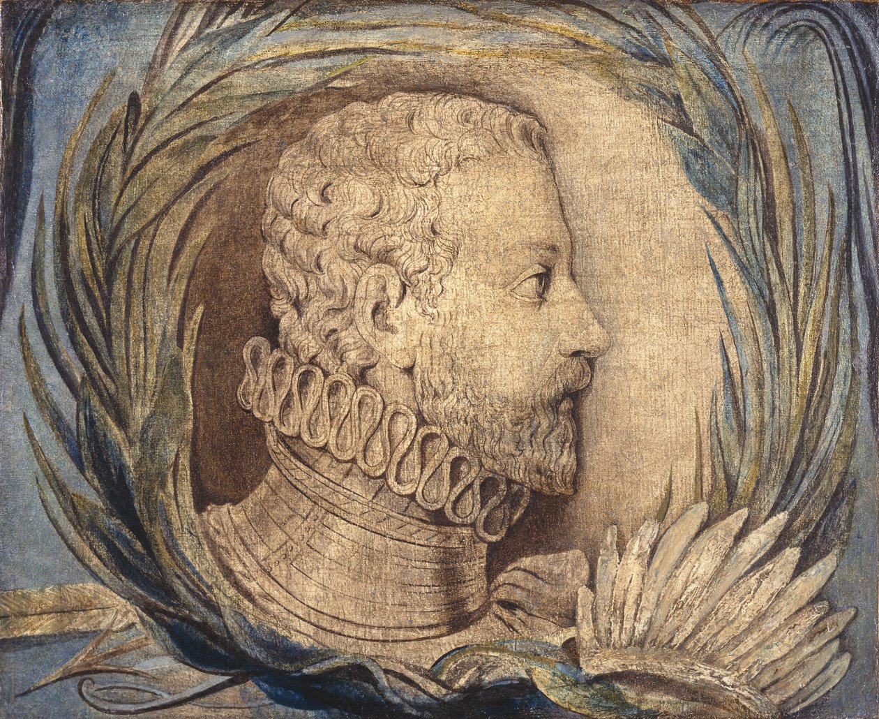 Alonso de Ercilla y Zúñiga, ca. 1800 (tempera på lerret) av William Blake