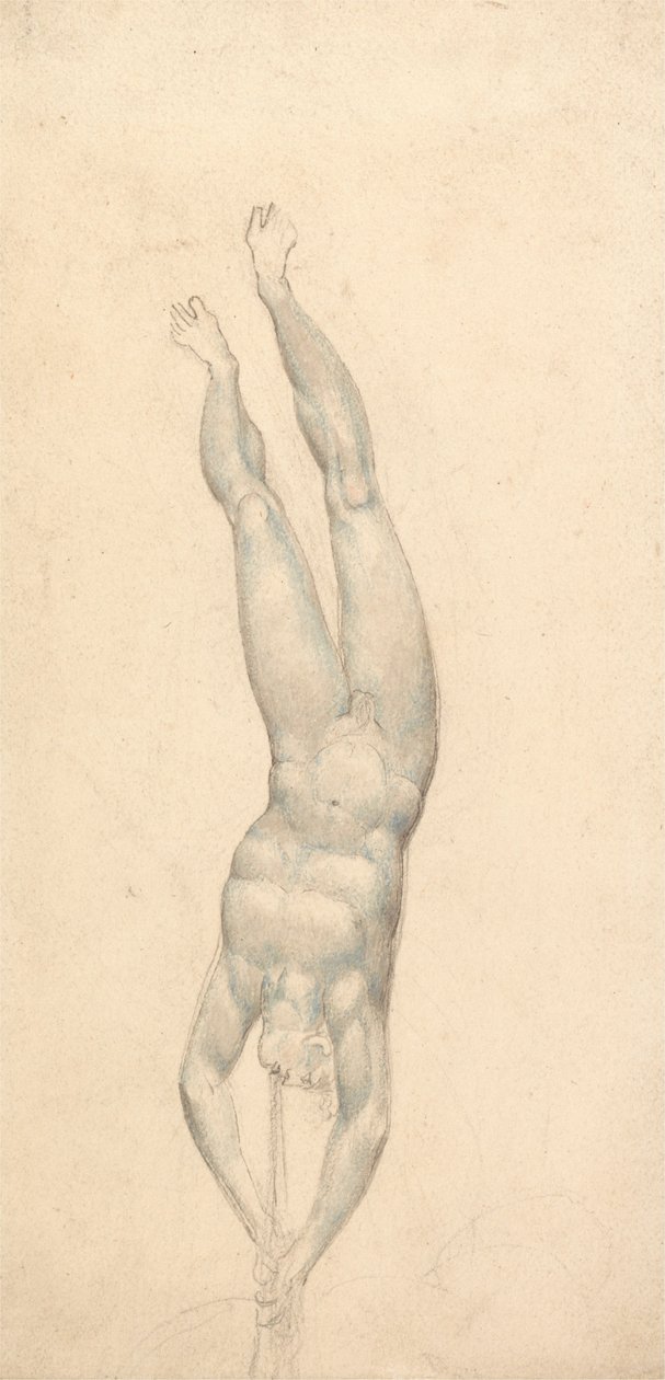 En engel med en trompet av William Blake