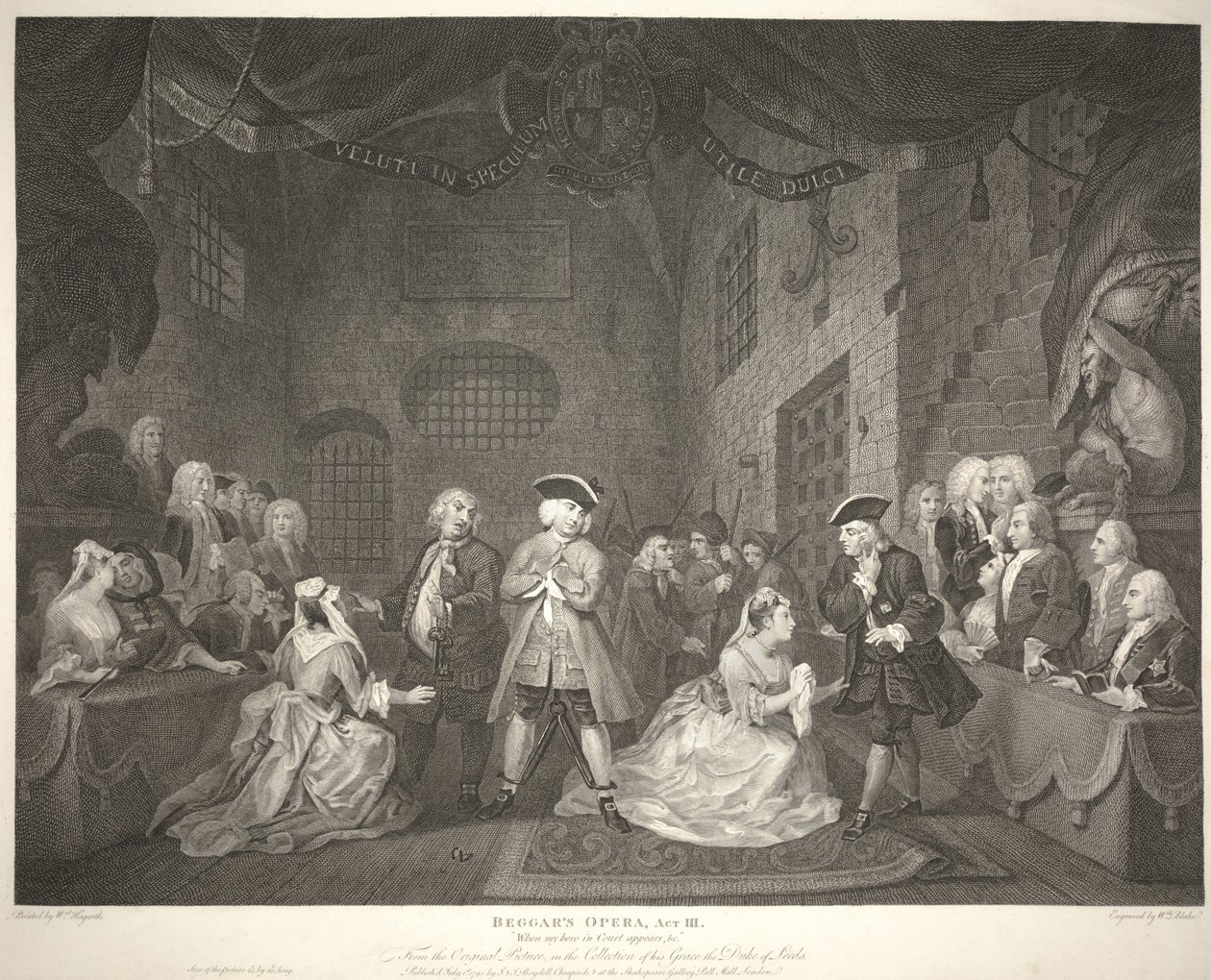 Beggar's Opera, Act III: "Når helten min i retten dukker opp, osv." av William Blake
