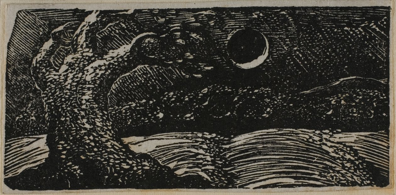 Blasted Tree and Flattened Crops, fra The Pastorals of Virgil av William Blake