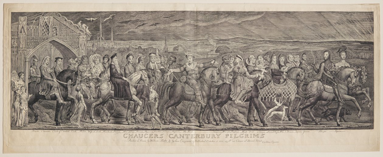 Chaucers Canterbury Pilgrims av William Blake
