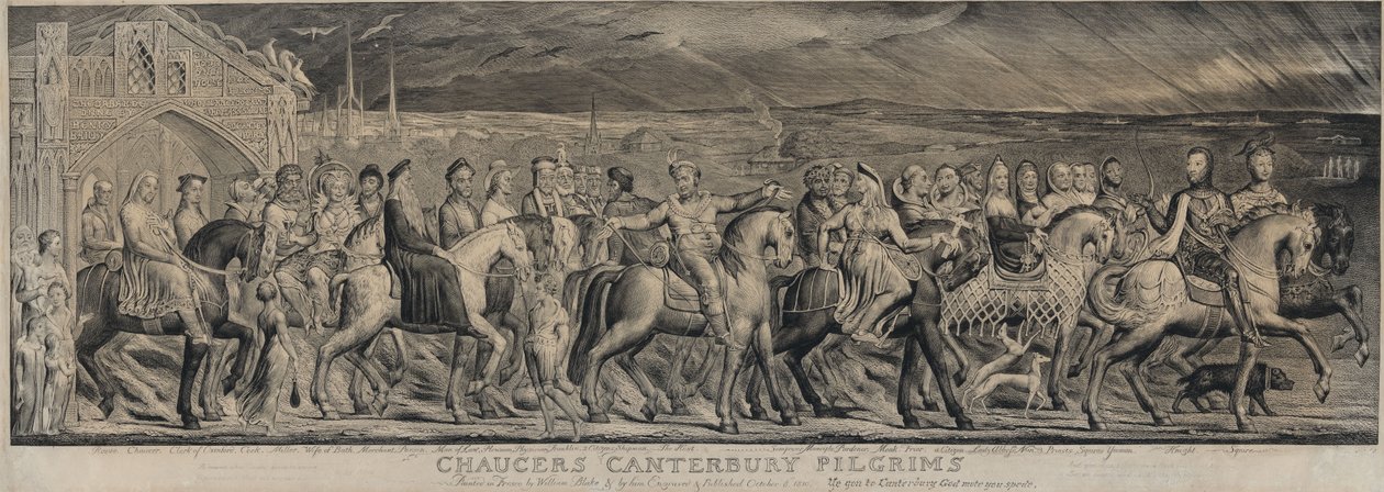 Chaucers Canterbury-pilegrimer av William Blake