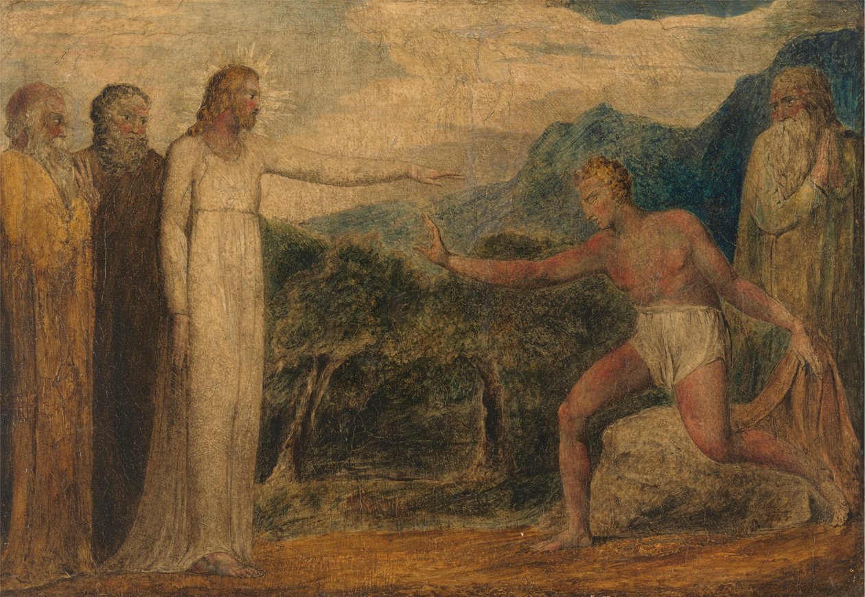 Kristus gir synet til Bartimeus av William Blake