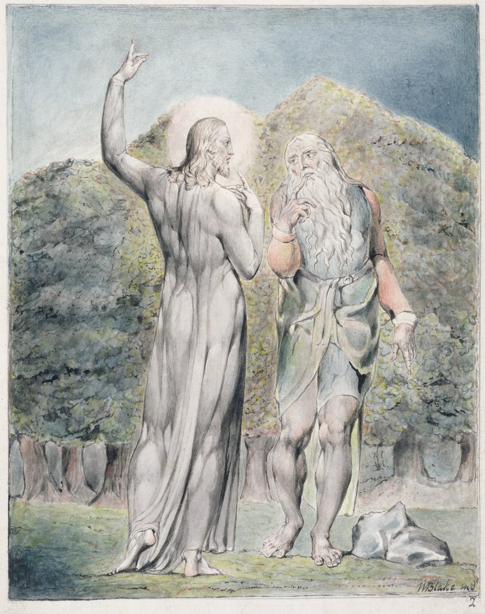 Christ Tempted by Satan to Turn the Stones to Bread, illustrasjon fra 