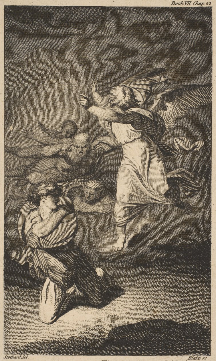 Clarences Dream Shakespeare, Richard III, 1. akt, scene 4, 1774. av William Blake