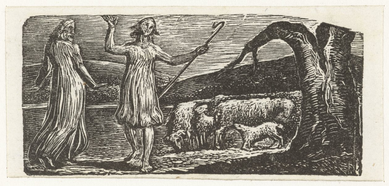 Colinet drar trist av sted av William Blake
