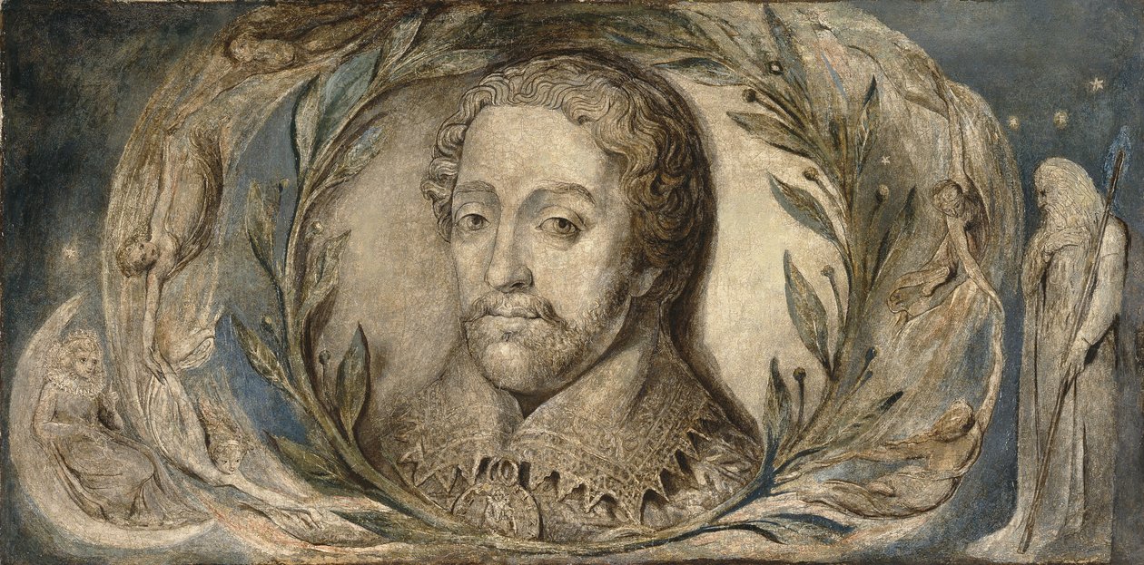 Edmund Spenser, ca. 1800-03 (tempera på lerret) av William Blake