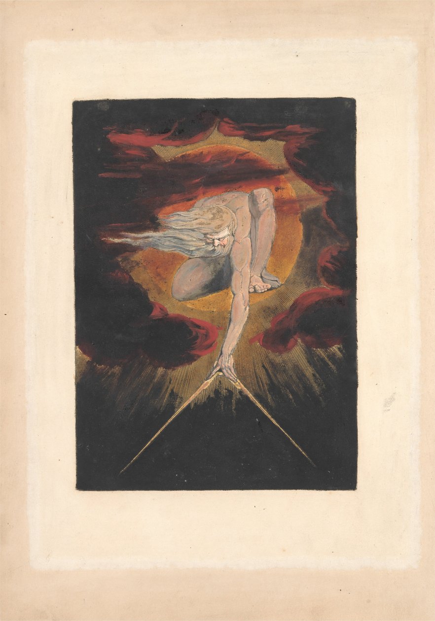Europa. A Prophecy, Plate 1, Frontispice av William Blake