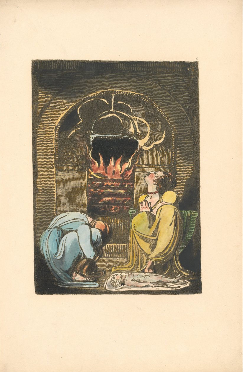 Europa. En profeti, plate 8 (Bentley 9) av William Blake