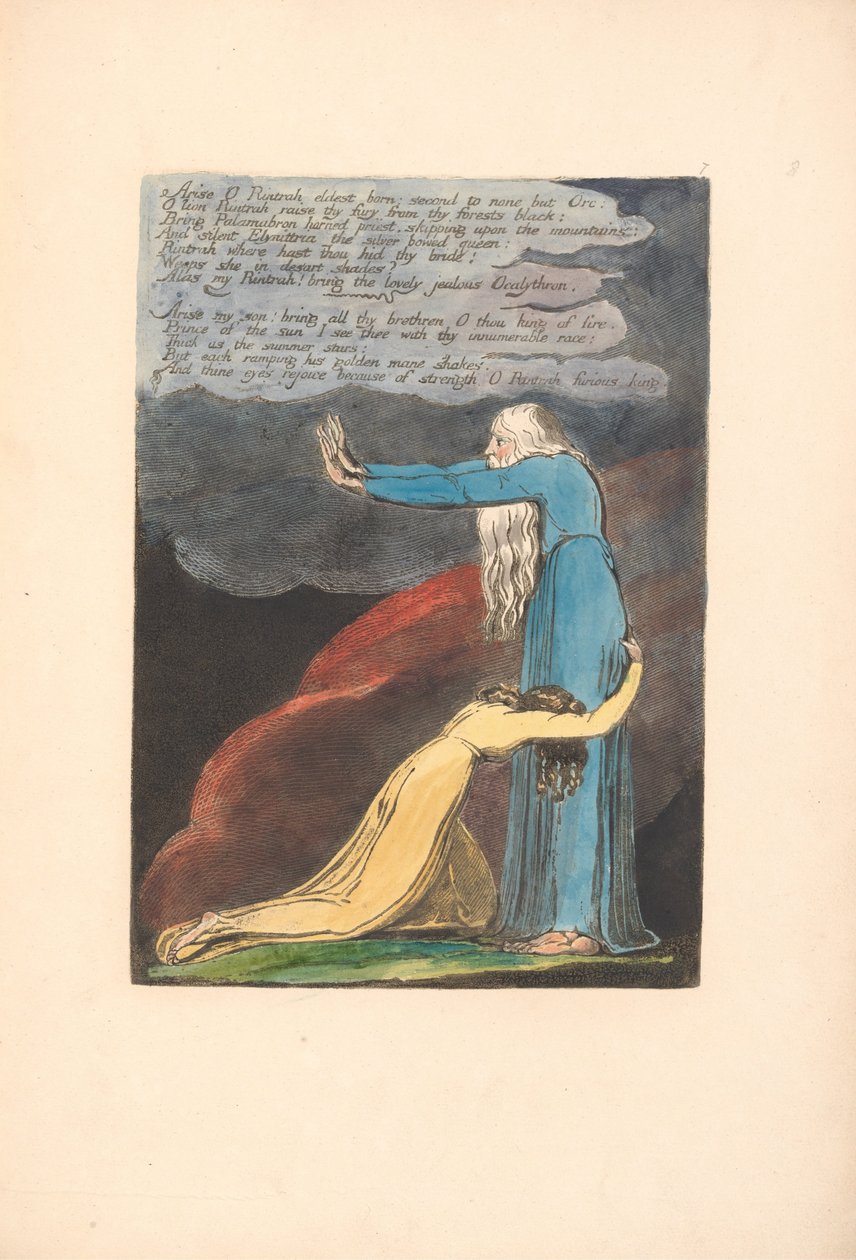 Europa. A Prophecy, Plate 9, Rise O Rintrah. . . . (Bentley 11) av William Blake