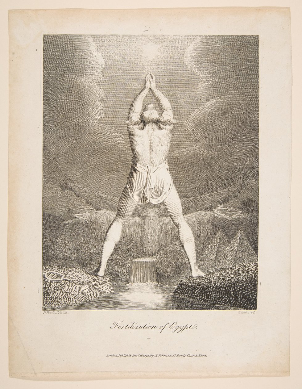 Befruktning av Egypt Erasmus Darwin, Den botaniske hagen, 1791. av William Blake