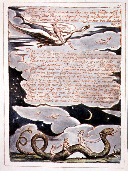"Fiery the Angels Rose", plate 11 fra 