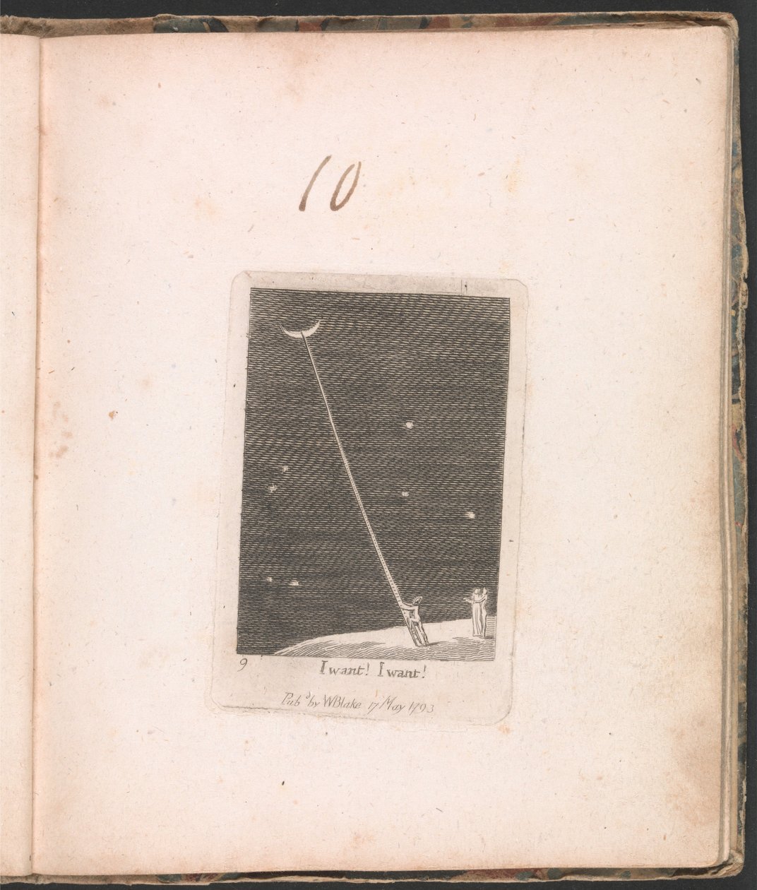 For barn. Paradisets porter, plate 11, jeg vil! Jeg ønsker! av William Blake
